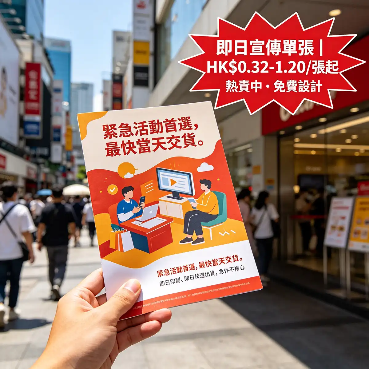 即日傳單印刷 · A4單張 · 品質保證 · 智印港