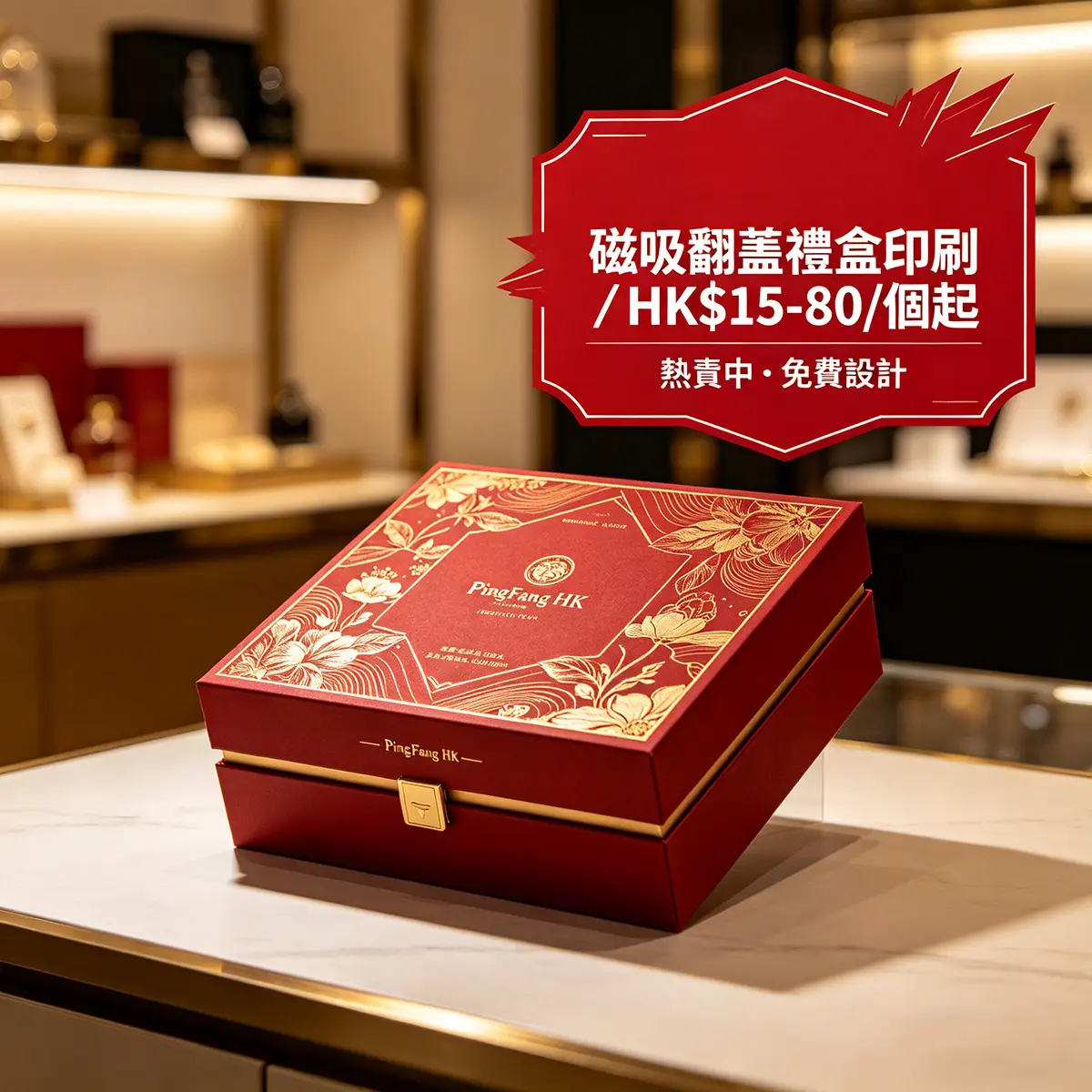 磁吸翻蓋禮盒 - 香港本地印刷 智印港 | 香港印刷 | ZprintPro智印港
